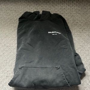 Talentless Grey Circle Logo Hoodie